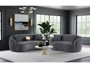 Brookside Dark Grey Sofa & Loveseat - Ornate Home