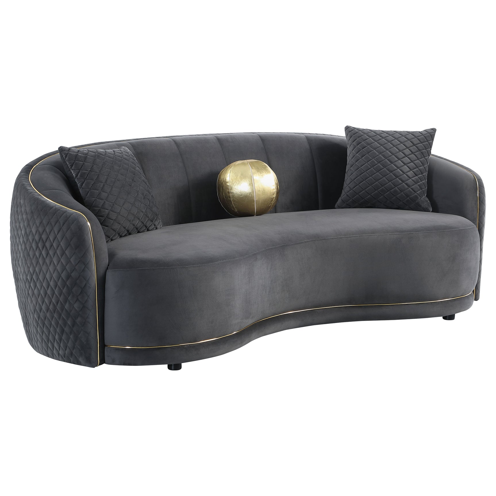 Brookside Dark Grey Sofa & Loveseat - Ornate Home