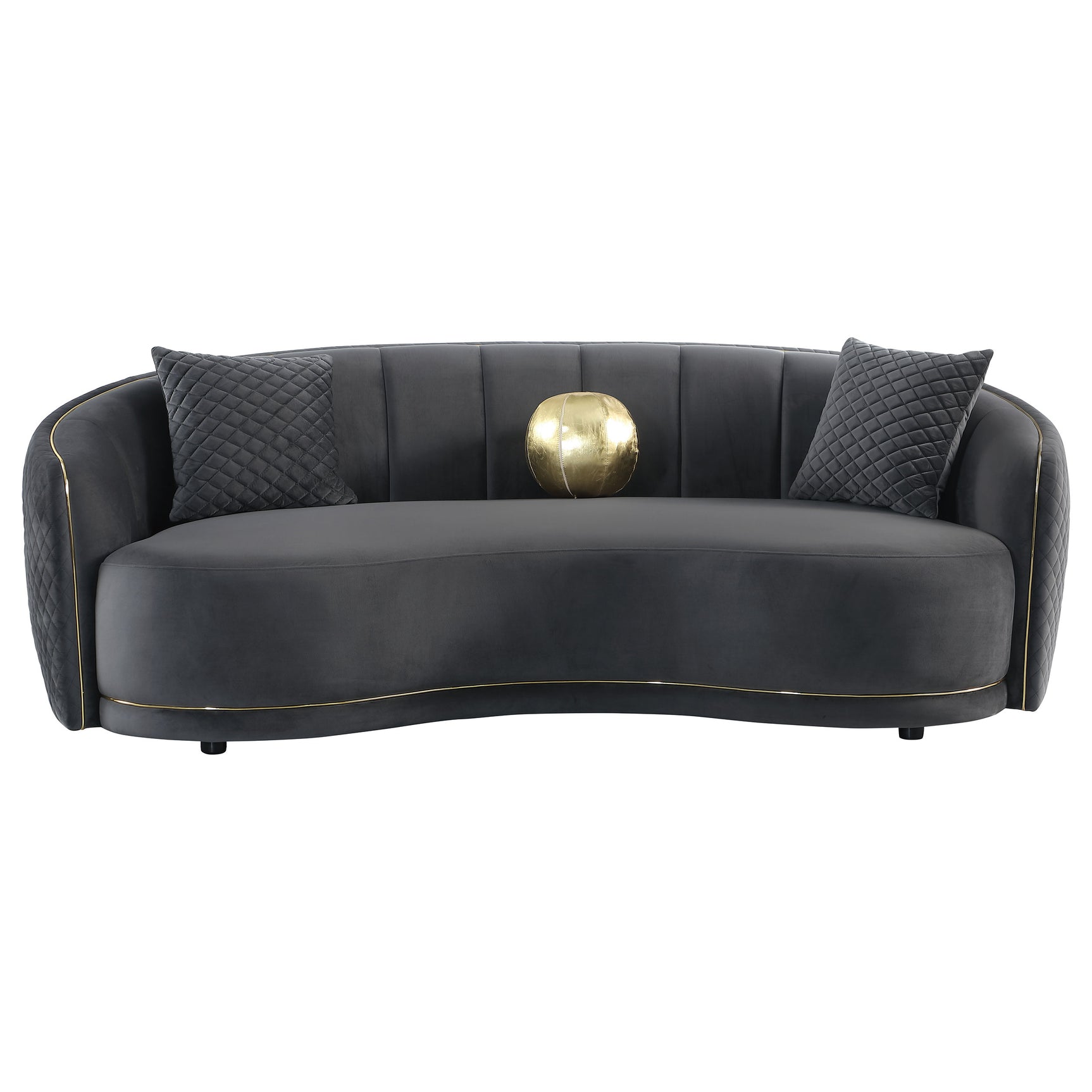 Brookside Dark Grey Sofa & Loveseat - Ornate Home