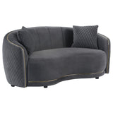 Brookside Dark Grey Sofa & Loveseat - Ornate Home