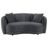 Brookside Dark Grey Sofa & Loveseat - Ornate Home