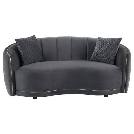 Brookside Dark Grey Sofa & Loveseat - Ornate Home