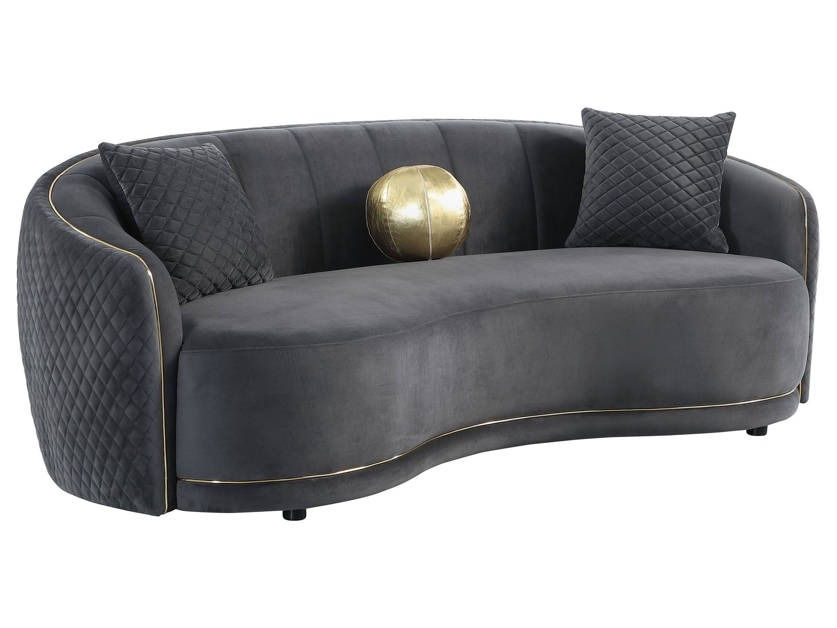 Brookside Dark Grey Sofa - Ornate Home