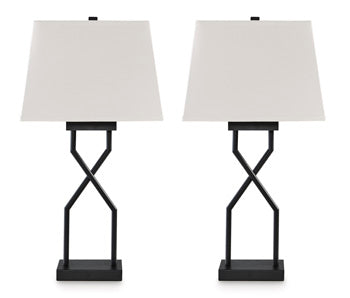 Brookthrone Black Table Lamp (Set of 2) (Online Special Price) - Ornate Home