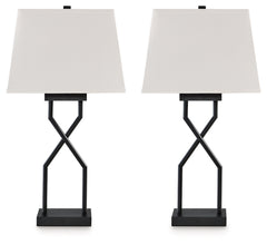 Brookthrone Black Table Lamp (Set of 2) - Ornate Home