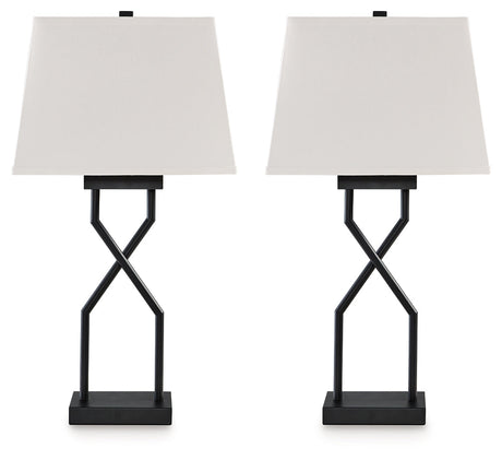 Brookthrone Black Table Lamp (Set of 2) - Ornate Home
