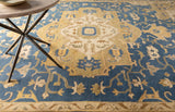 Broomfield 1145 Hand Tufted Blue Wool Rug - Ornate Home
