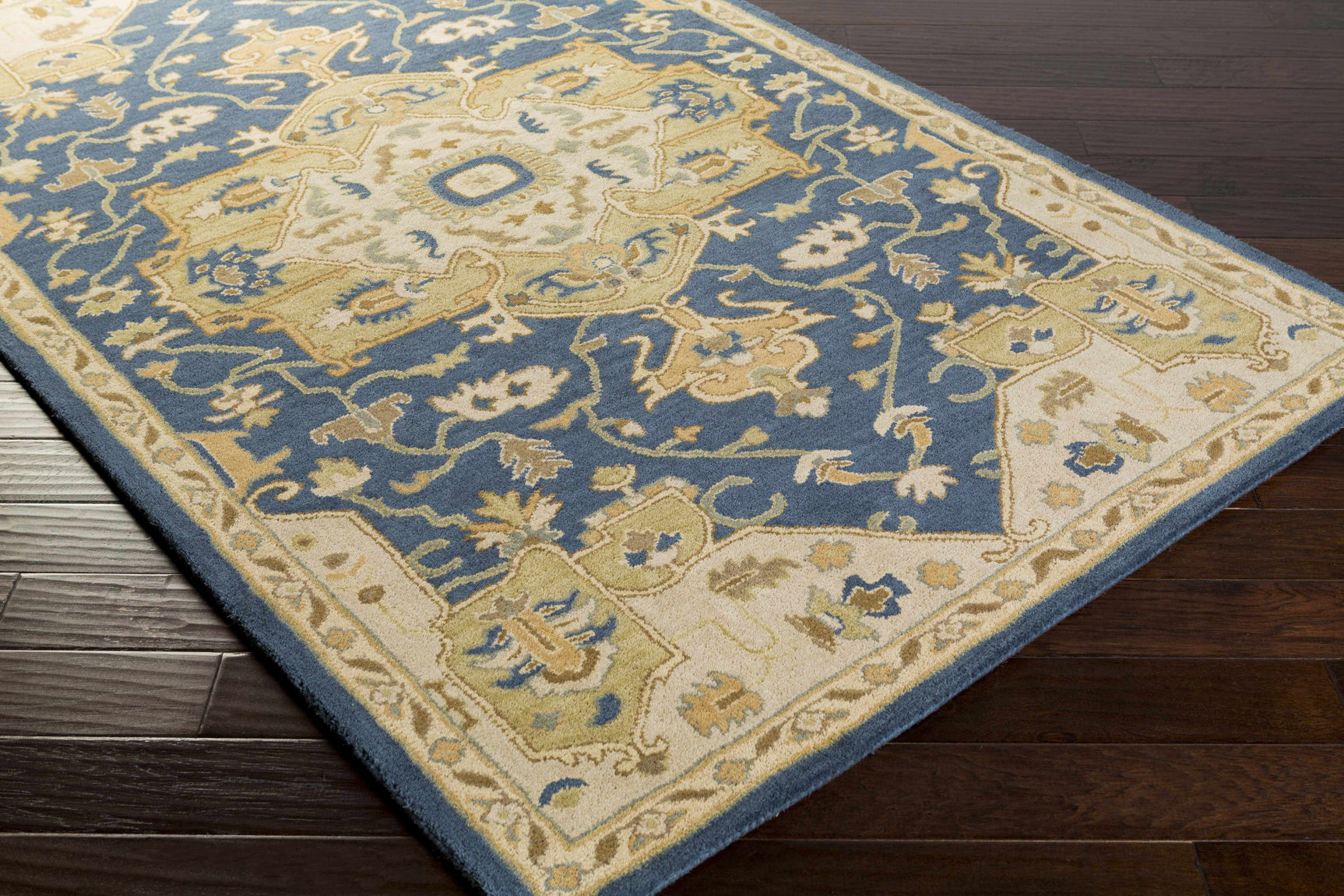 Broomfield 1145 Hand Tufted Blue Wool Rug - Ornate Home