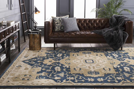 Broomfield 1145 Hand Tufted Blue Wool Rug - Ornate Home