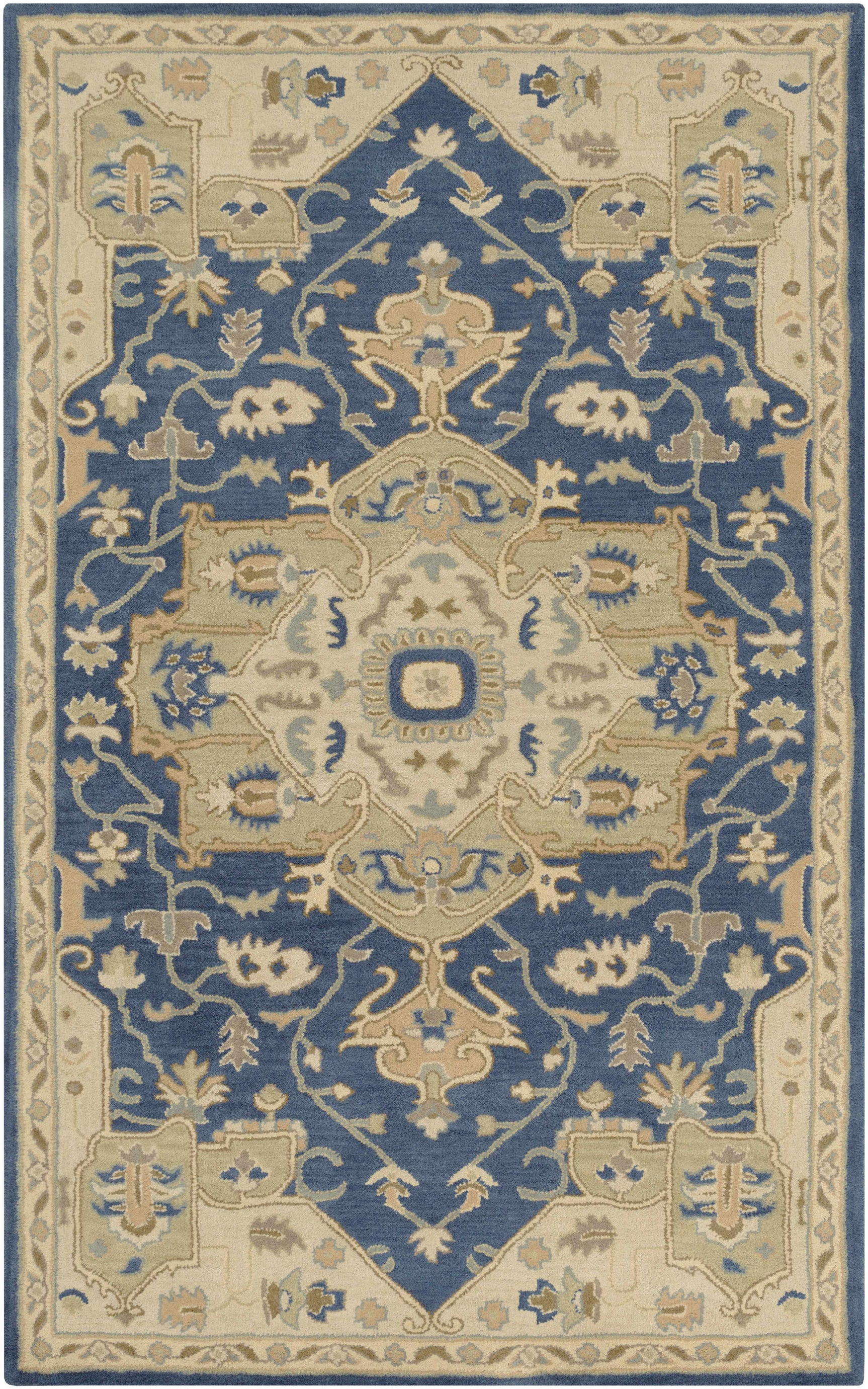 Broomfield 1145 Hand Tufted Blue Wool Rug - Ornate Home