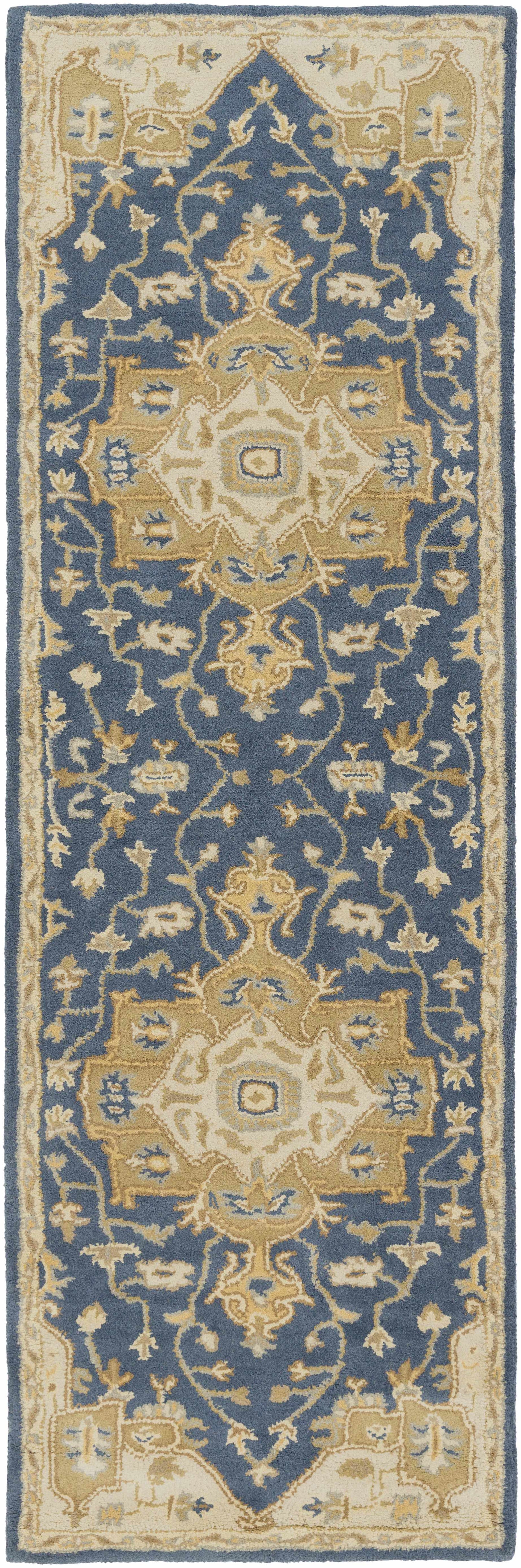 Broomfield 1145 Hand Tufted Blue Wool Rug - Ornate Home