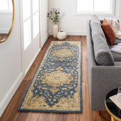 Broomfield 1145 Hand Tufted Blue Wool Rug - Ornate Home