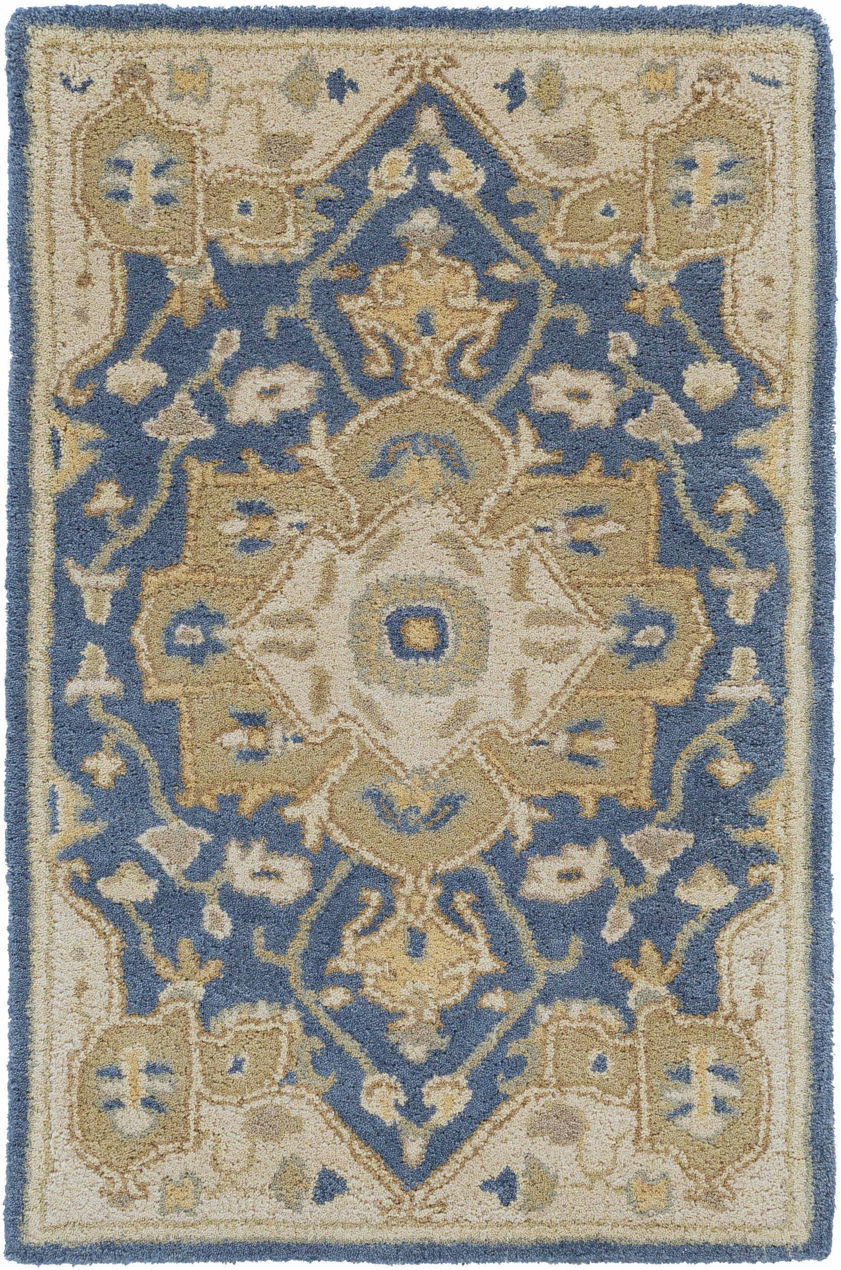 Broomfield 1145 Hand Tufted Blue Wool Rug - Ornate Home