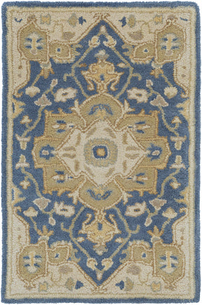 Broomfield 1145 Hand Tufted Blue Wool Rug - Ornate Home