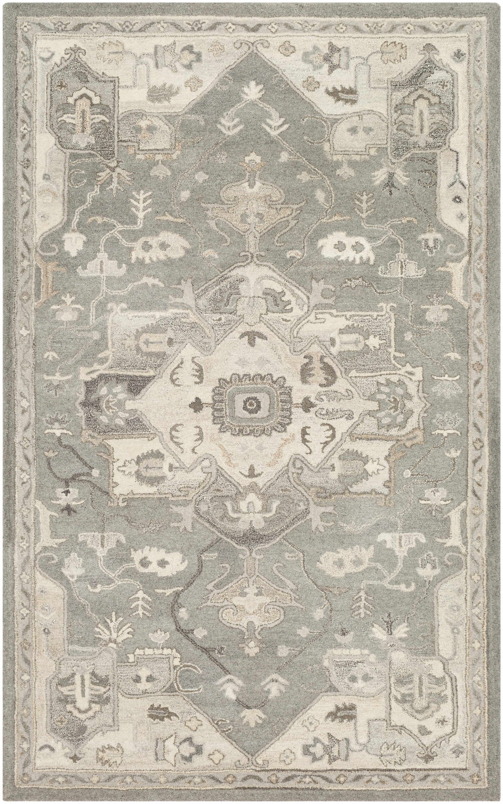 Broomfield 1196 Hand Tufted Taupe Wool Rug - Ornate Home