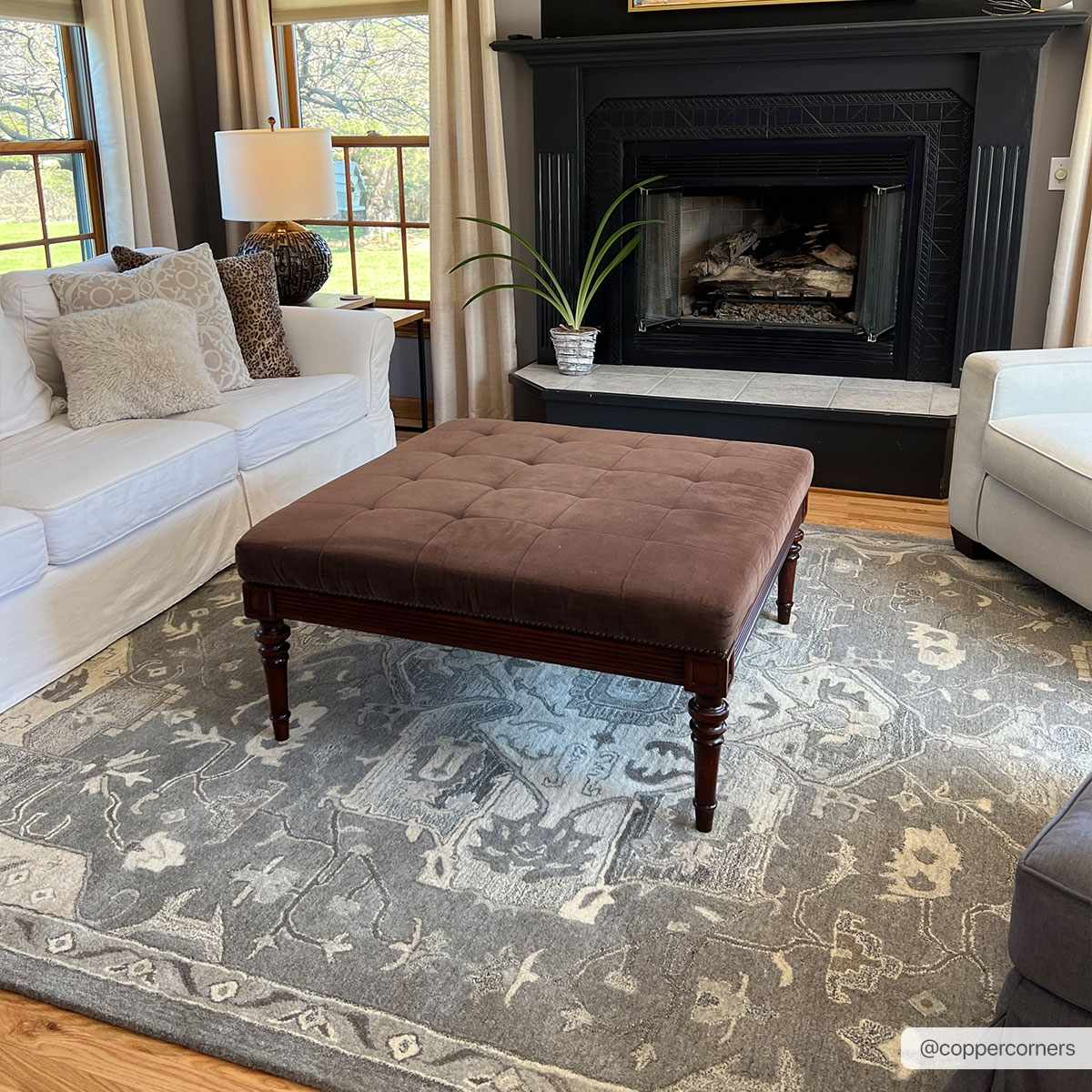 Broomfield 1196 Hand Tufted Taupe Wool Rug - Ornate Home