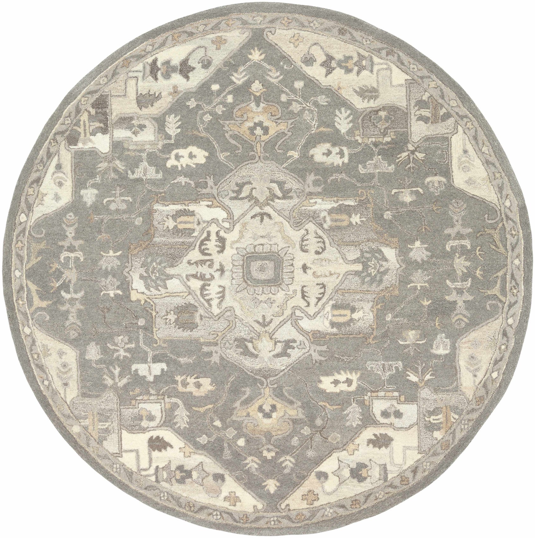 Broomfield 1196 Hand Tufted Taupe Wool Rug - Ornate Home