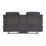 Broomfield Dark Gray Double Reclining Loveseat - Ornate Home