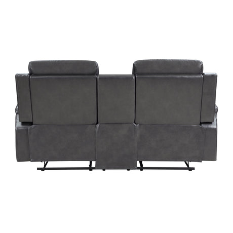 Broomfield Dark Gray Double Reclining Loveseat - Ornate Home