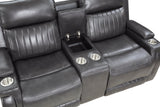Broomfield Dark Gray Double Reclining Loveseat - Ornate Home