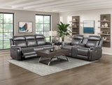 Broomfield Dark Gray Double Reclining Loveseat - Ornate Home