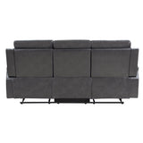 Broomfield Dark Gray Double Reclining Sofa - Ornate Home