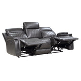 Broomfield Dark Gray Double Reclining Sofa - Ornate Home