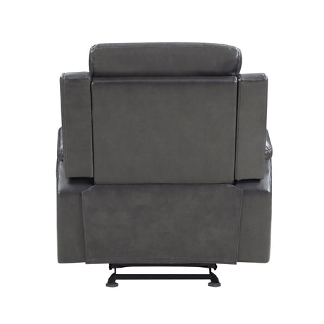 Broomfield Dark Gray Glider Reclining Chair - Ornate Home