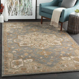 Broomfield Gray 1144 Wool Area Rug - Ornate Home