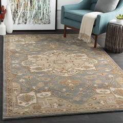 Broomfield Gray 1144 Wool Area Rug - Ornate Home
