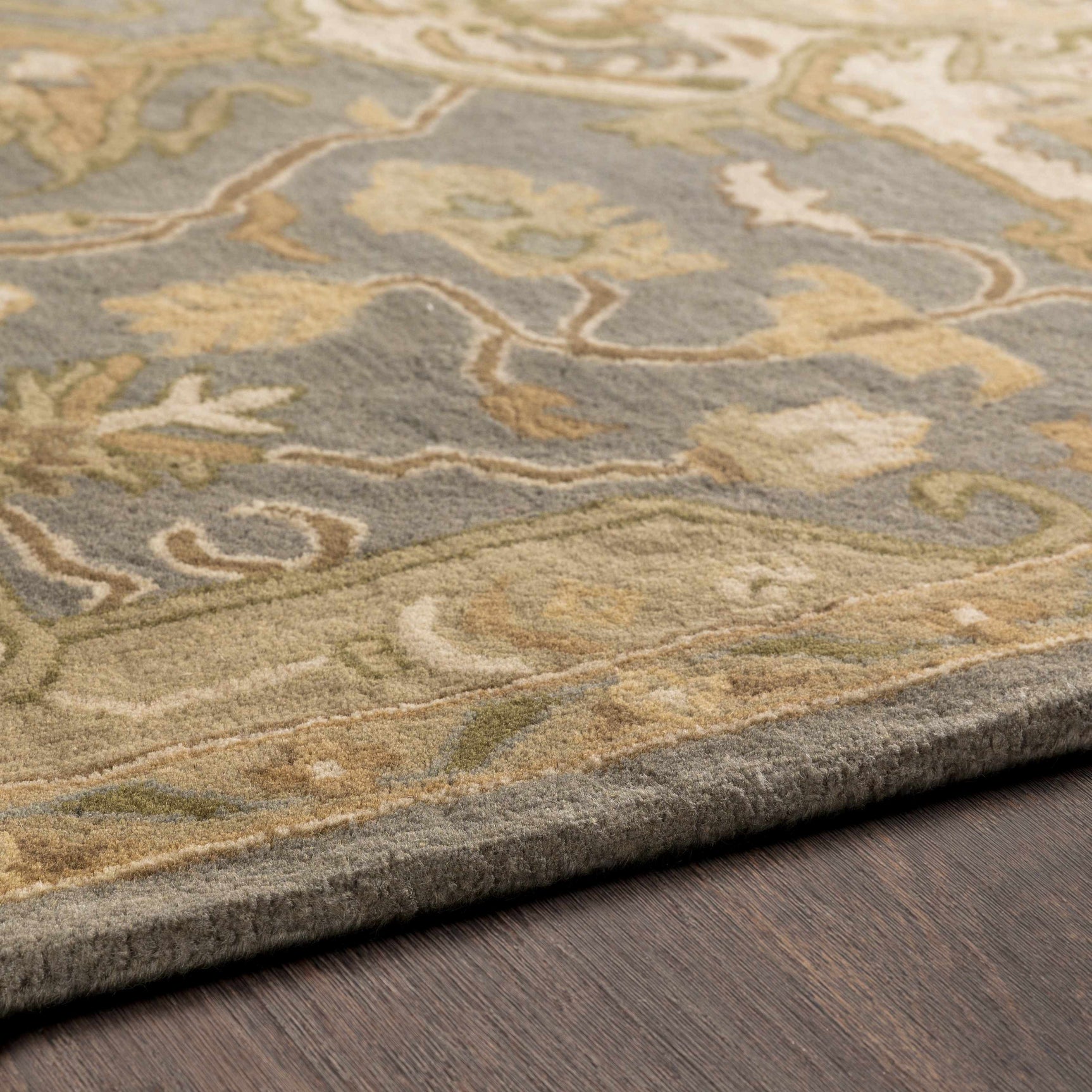 Broomfield Gray 1144 Wool Area Rug - Ornate Home