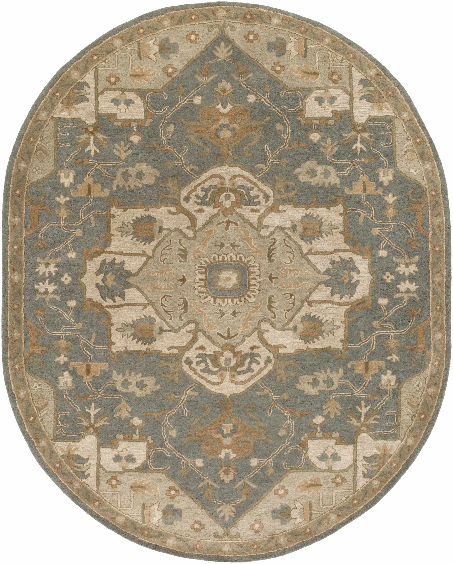 Broomfield Gray 1144 Wool Area Rug - Ornate Home