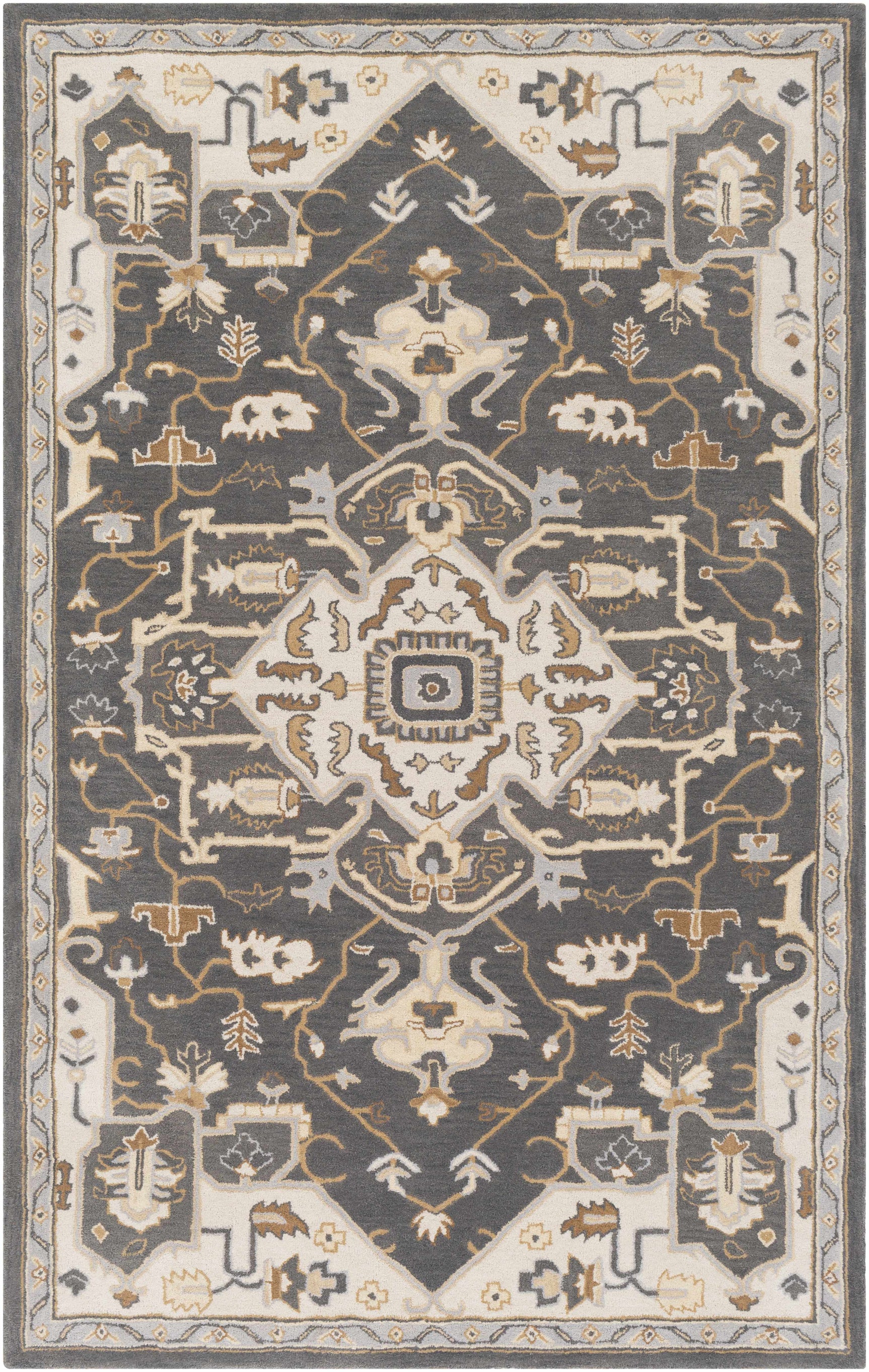 Broomfield Hand Tufted Charcoal 12823 Area Rug - Clearance - Ornate Home