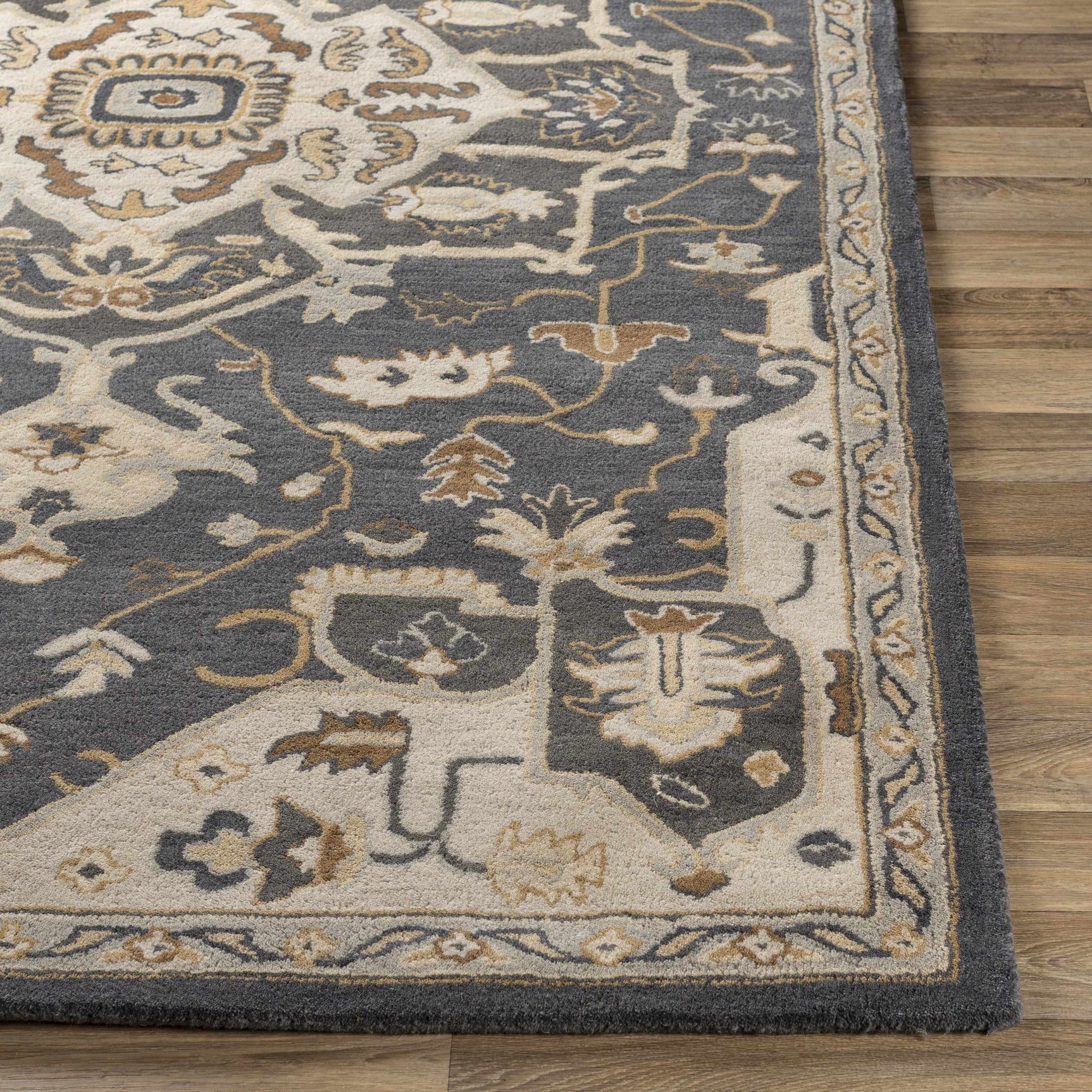 Broomfield Hand Tufted Charcoal 12823 Area Rug - Clearance - Ornate Home