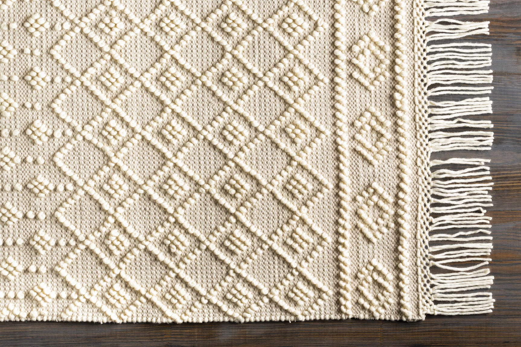 Brothers Beige Wool&Cotton Rug - Ornate Home