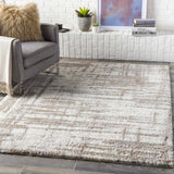Broulee Abstract Striped Plush Rug - Ornate Home