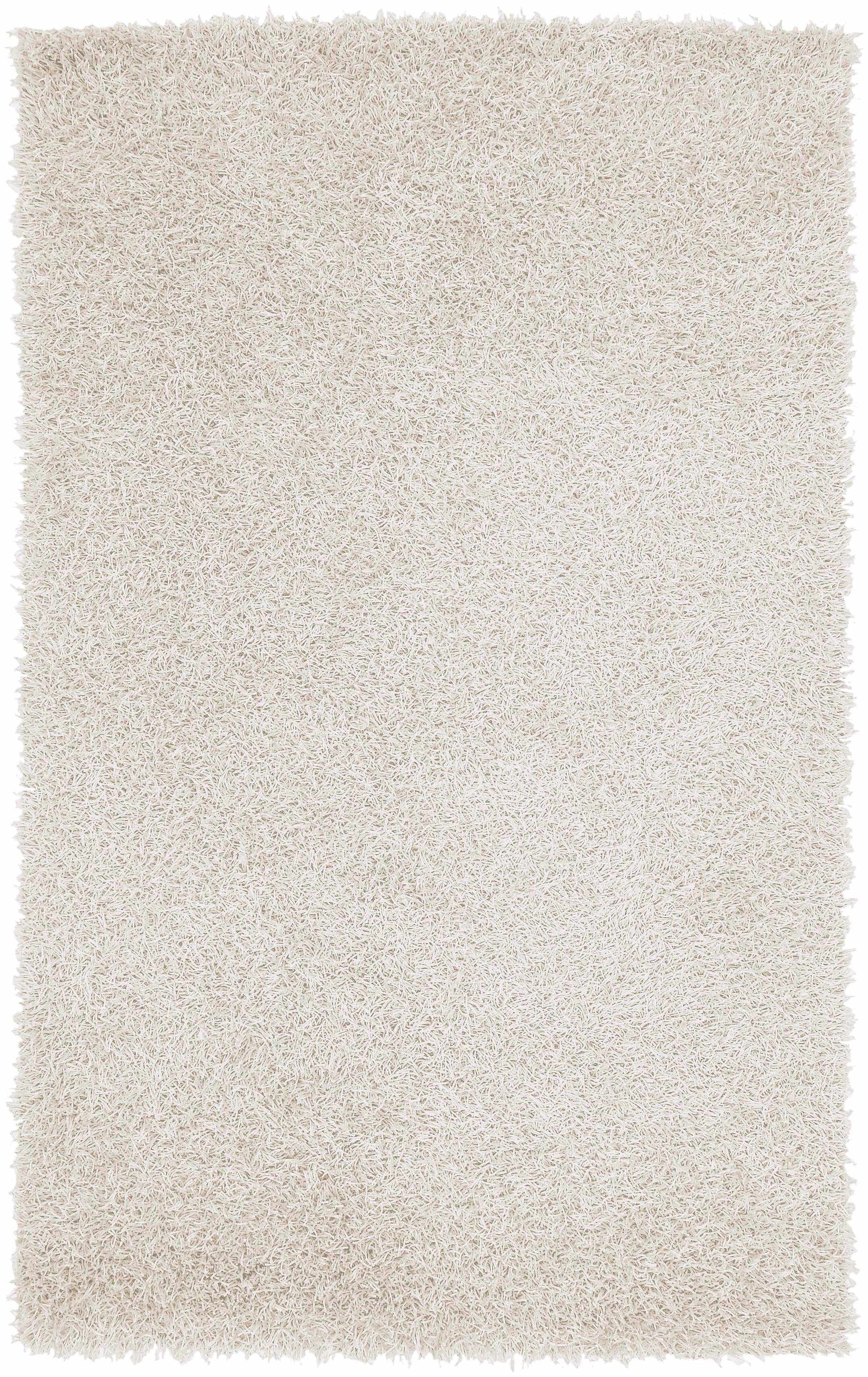 Browder 3x4 Solid Cream Shag Rug - Clearance - Ornate Home