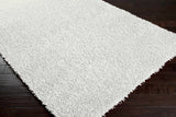Browder 3x4 Solid Cream Shag Rug - Clearance - Ornate Home