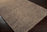 Browder Solid Brown Shag Rug - Clearance - Ornate Home