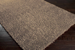 Browder Solid Brown Shag Rug - Clearance - Ornate Home