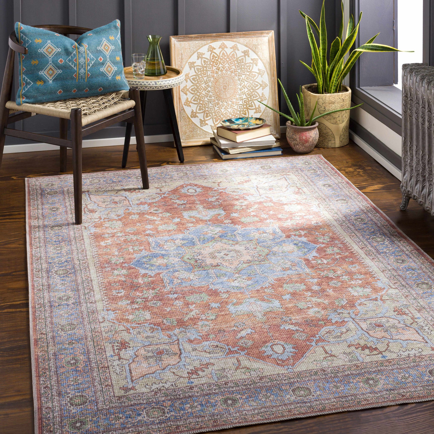 Brown Bagamanoc Medallion @Area Rug - Clearance - Ornate Home