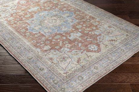 Brown Bagamanoc Medallion Washable Area Rug - Clearance - Ornate Home