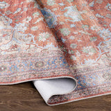 Brown Bagamanoc Medallion Washable Area Rug - Clearance - Ornate Home