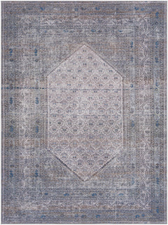 Brown Ballinasloe Vintage Washable Area Rug - Clearance - Ornate Home