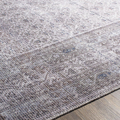 Brown Ballinasloe Vintage Washable Area Rug - Clearance - Ornate Home