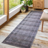 Brown Ballinasloe Vintage Washable Area Rug - Clearance - Ornate Home