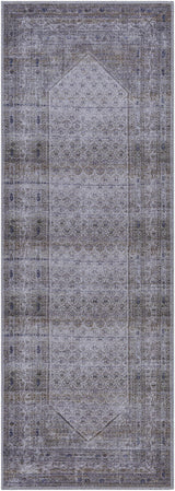 Brown Ballinasloe Vintage Washable Area Rug - Clearance - Ornate Home