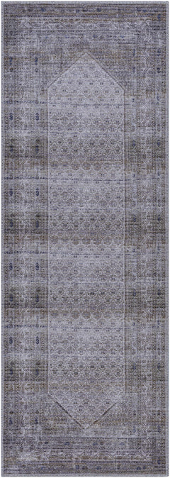 Brown Ballinasloe Vintage Washable Area Rug - Clearance - Ornate Home