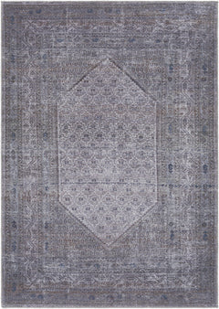 Brown Ballinasloe Vintage Washable Area Rug - Clearance - Ornate Home