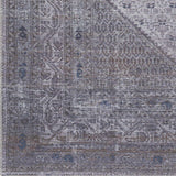 Brown Ballinasloe Vintage Washable Area Rug - Clearance - Ornate Home